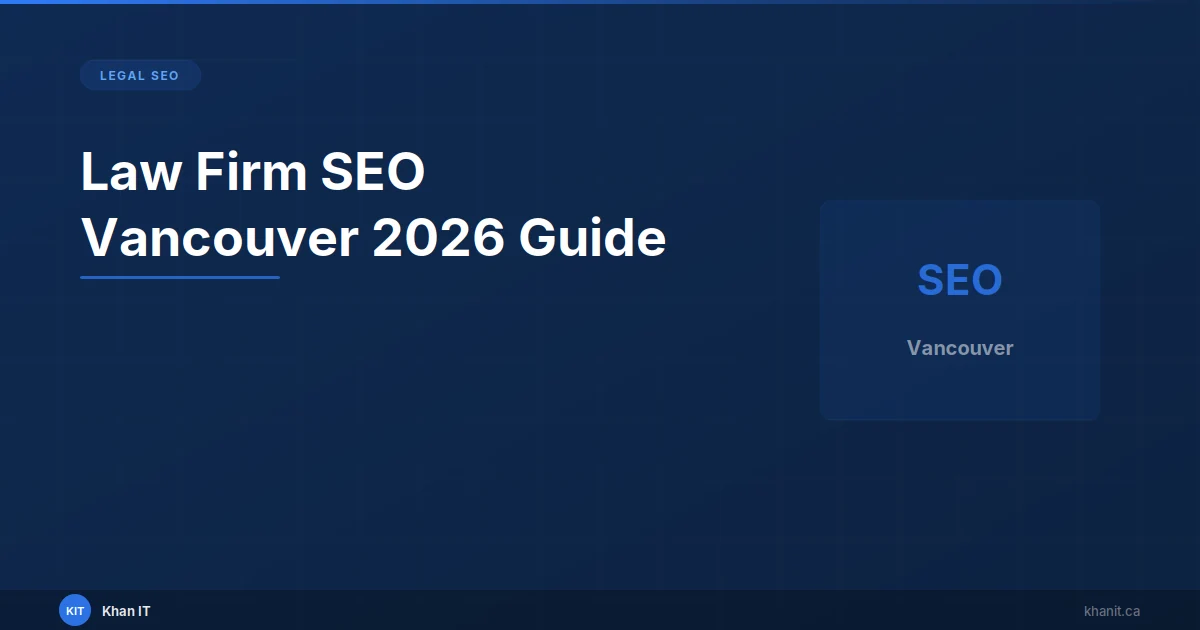 Law firm SEO guide for Vancouver lawyers — ranking on Google Maps and organic search